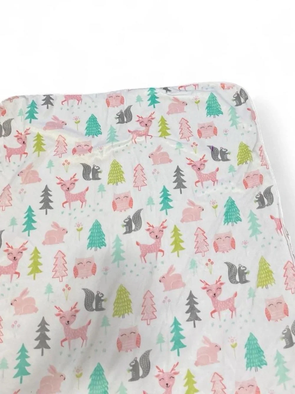 ✨White Multicolored Christmas tree and reindeer baby blanket✨